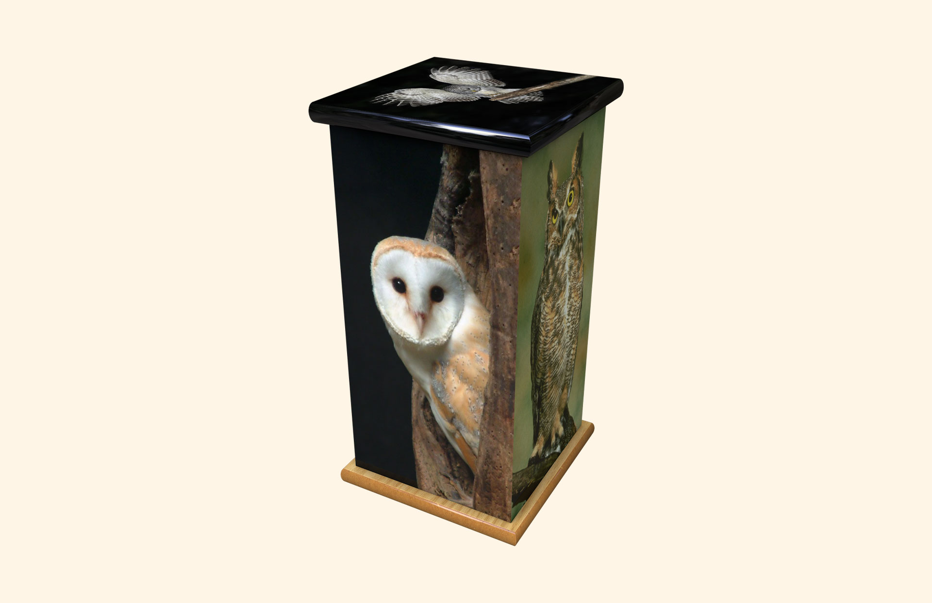 Night Friends tall adult ashes casket